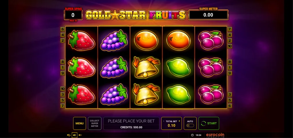 Μπόνους και δωρεάν περιστροφές στο Gold Star Fruits